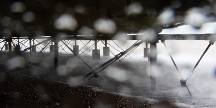Worthing photo: Worthing Beach Under Lido In Storm