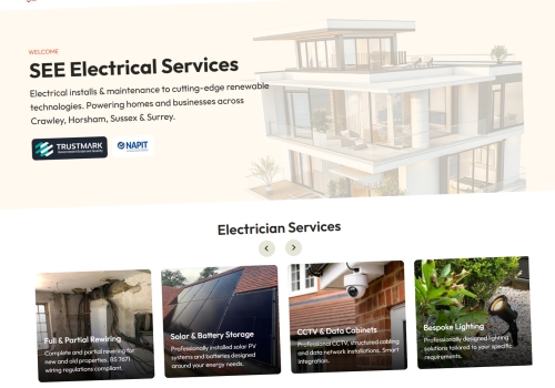 A Professional Website for a Modern Electrician Business
