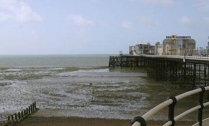Worthing Pier Photo by Steven Wilson. Taken on 15th July 2025 on morning cycle into Worthing office